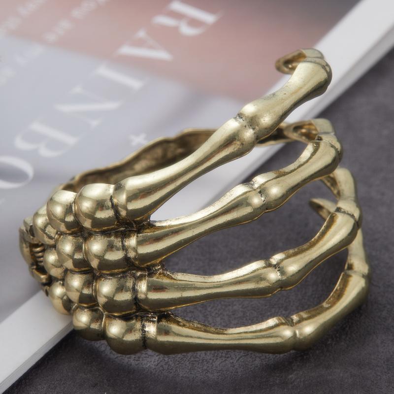 Новый ретро готический браслет в виде скелета руки, креативные аксессуары для фестивальной вечеринки для мужчин и женщин, ювелирные подарки