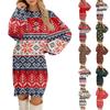 Women's Round Neck Casual Long Sleeve Plush Dresses