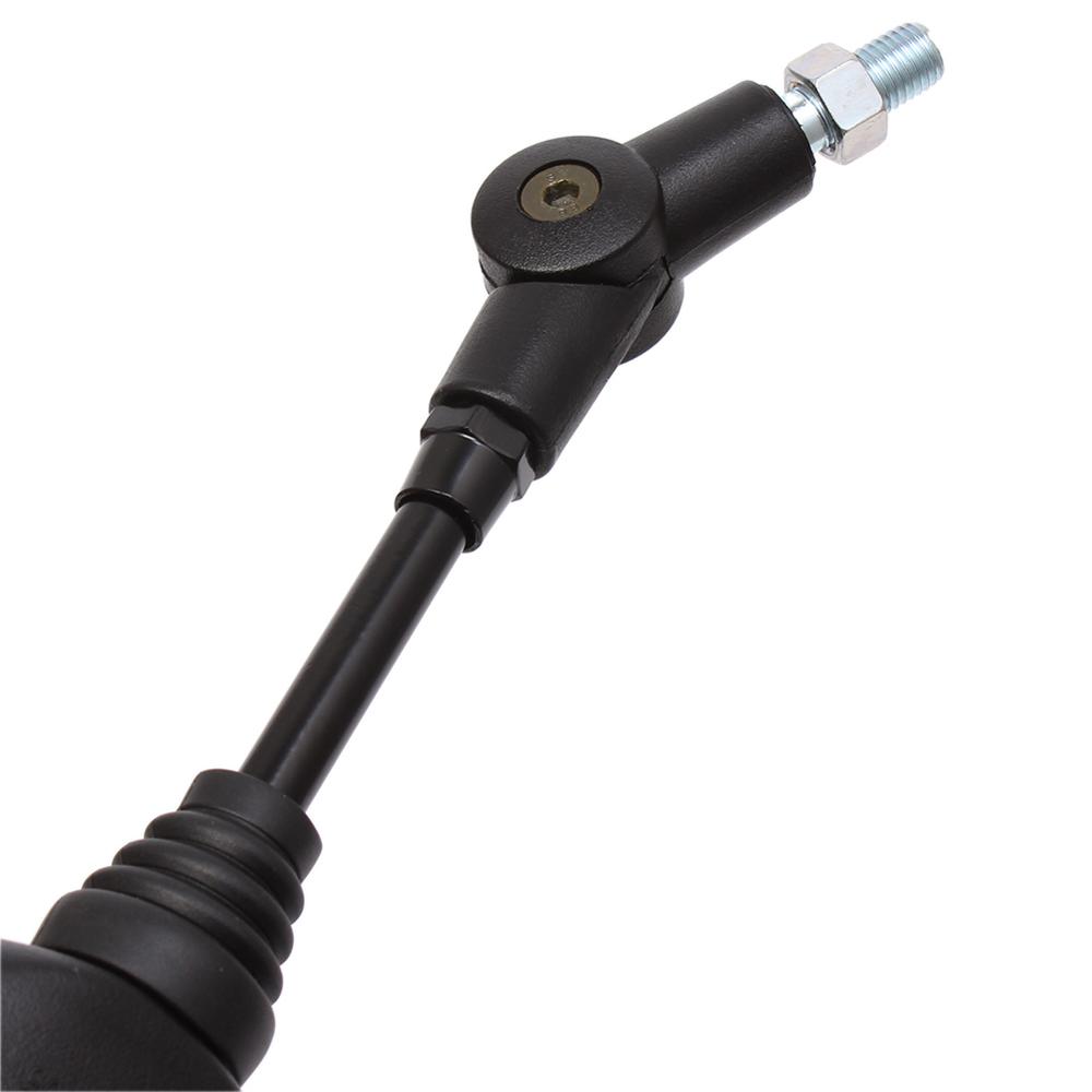 A Pair Motorcycle Black Universal 10mm Side Rearview Mirror Rearview Mirror Anti-fall Folding Round Rearview Mirror