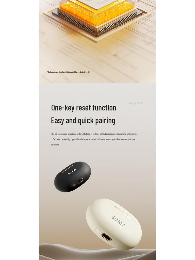 Sony Ericsson SL6 2025 True Wireless Semi-In-Ear Sports Bluetooth Headphones for Huawei & Apple.