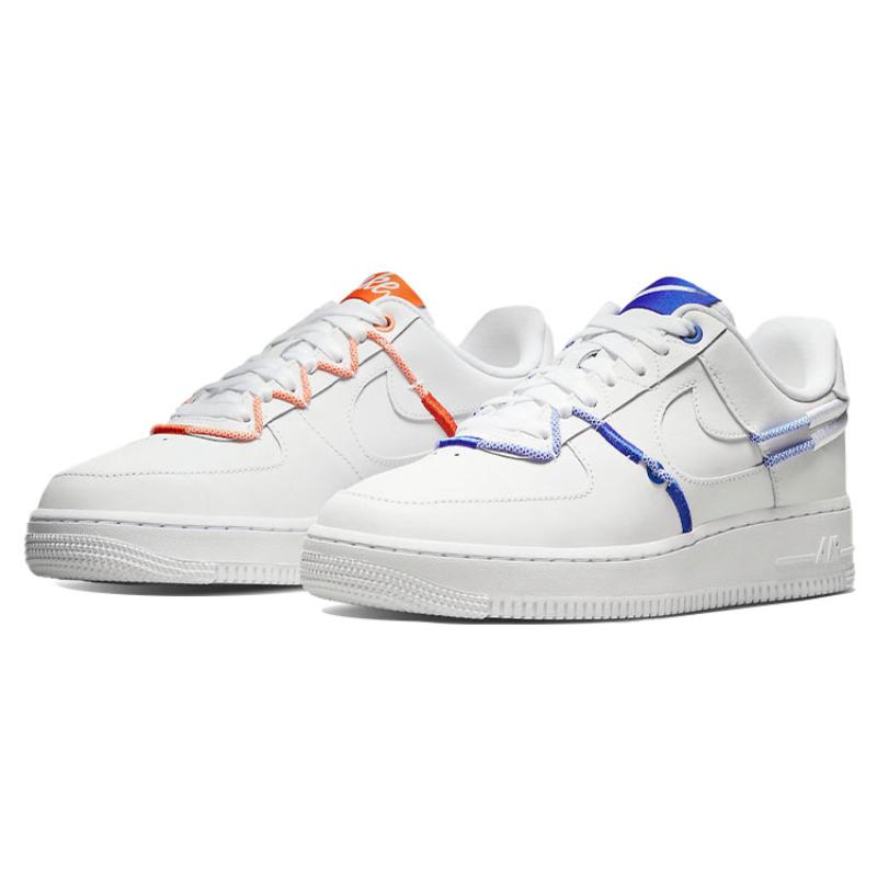 Nike Женские кроссовки Air Force 1 Low '07 Lx Белые Оранжевые Синие DH4408-100