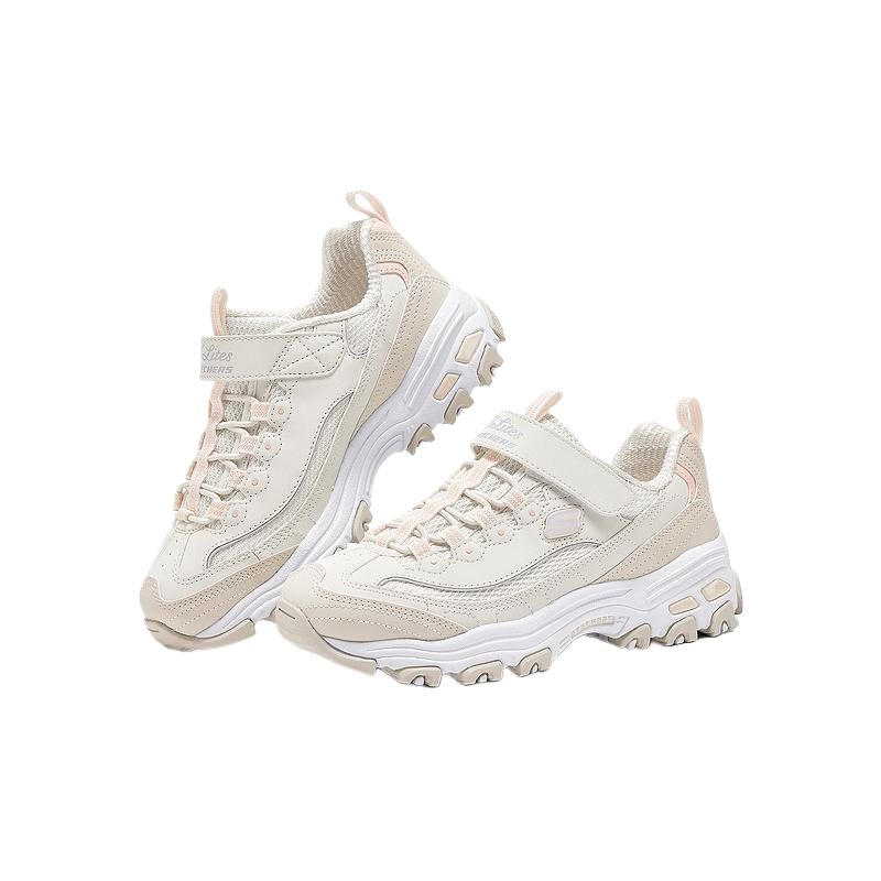 Skechers Детские удобные амортизирующие поддерживающие низкие повседневные кроссовки Детские кроссовки Натуральный мультиколор 319062L-NTMT