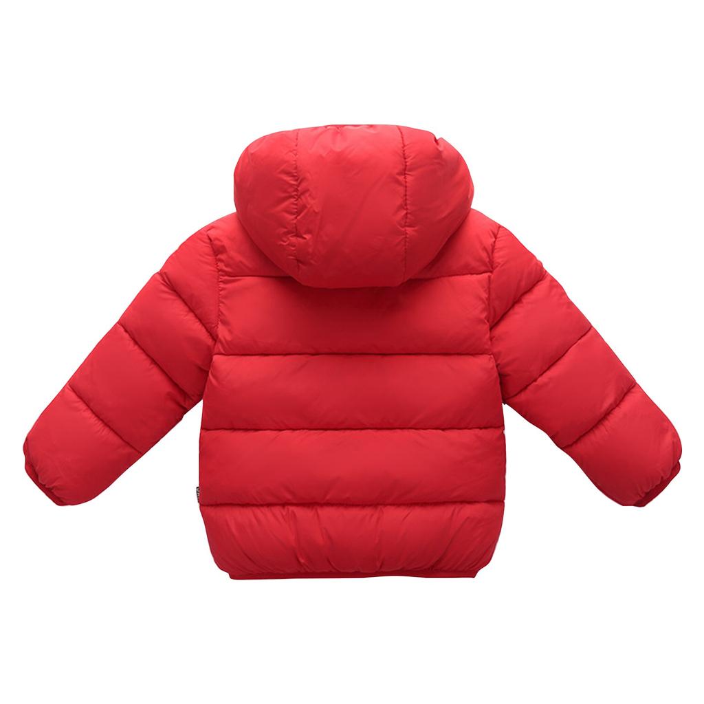 Утепленная детская куртка с капюшоном и детский пуховик среднего размера