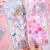 3D Puffy Sticker Cartoon Rabbit Bear Panda DIY Phone Case Notebook Scrapbooking Decorative Sticker Sheet Preschool Teacher Boy Girl Rewards Gift