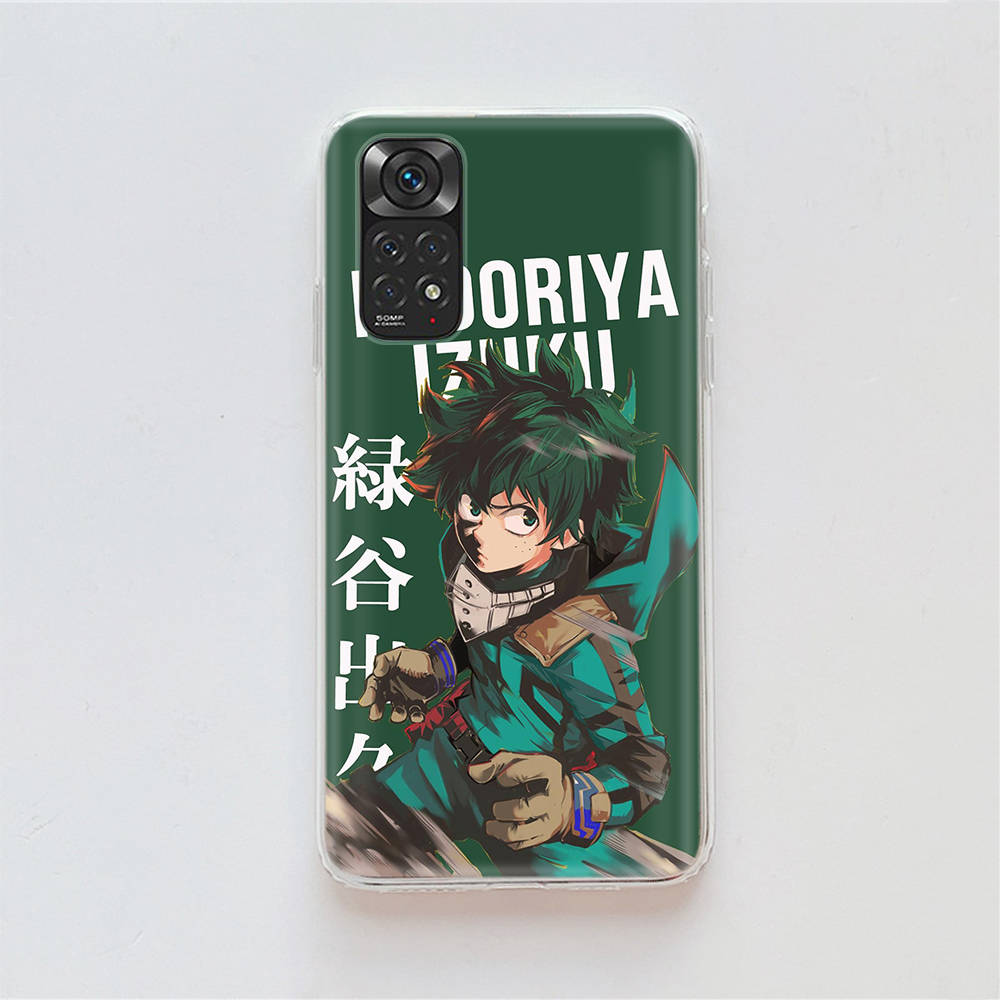 Чехол DT14 My Hero Academia для Samsung A04 A14 A23 A34 A54 M23 M33 M52 M53 Realme 10 9 C30S C35 C55 VIVO Y02S Y21 Y33S Y51 X80 Pro Прозрачная крышка
