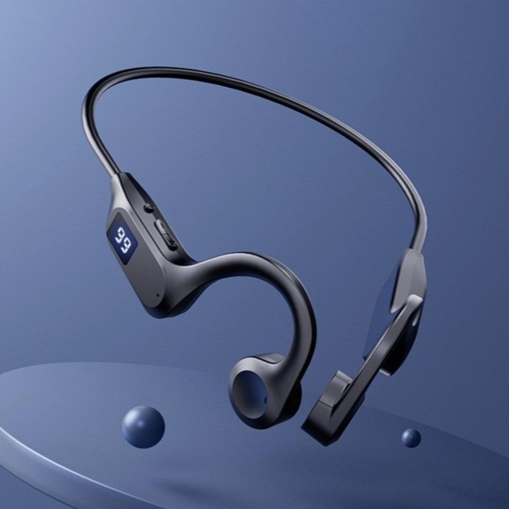 Built-in Mic Wireless Earphones Air Conduction Neck-Hanging Earbuds Headphones Outdoor Activities