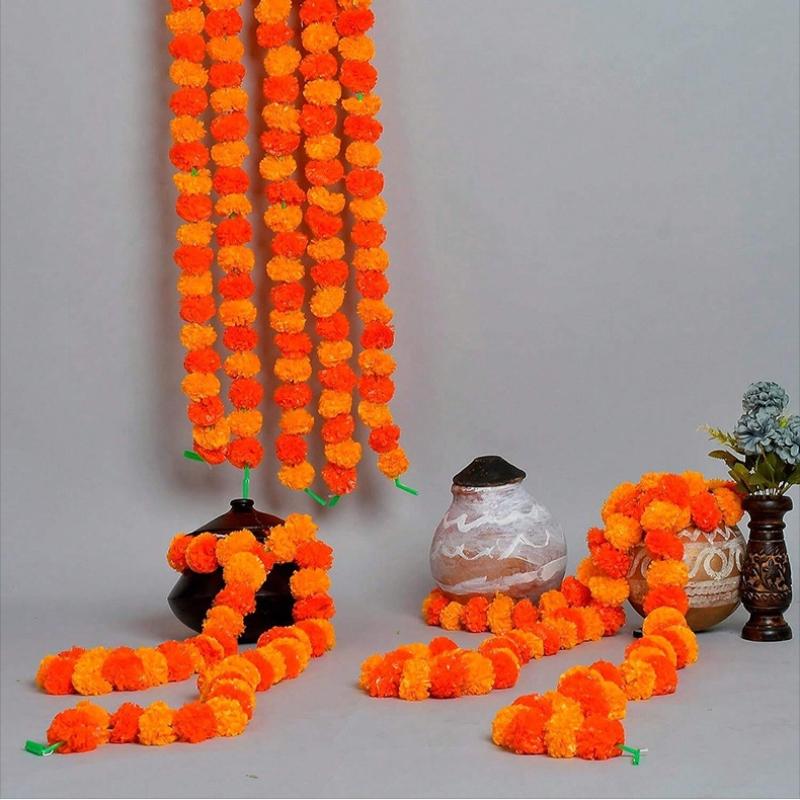 Day of the Dead festival decor Chrysanthemum long vine, the front door decor garland, Halloween decor flower wreath
