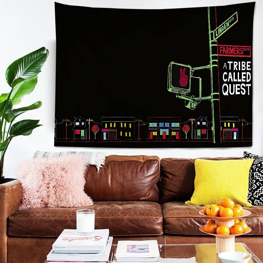 Pop Band A TTribe Called Quest Hippie Wall Hanging Tapestries Bohemian Wall Tapestries Mandala INS Home Decor