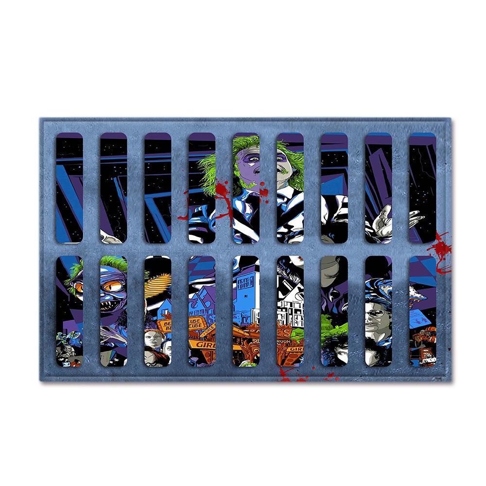 Hot Sale Halloween Series Manhole Clown 3D Thriller Grimace Non-Slip Floor Mat Bathroom Door Mat Factory