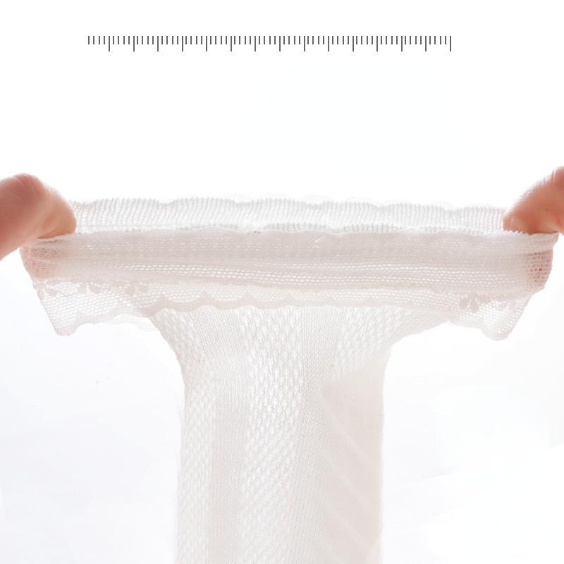 Корейские детские носки с рюшами, однотонные хлопковые дышащие сетчатые носки для маленьких девочек, детские носки для новорожденных от 0 до 8 лет