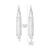 Темперамент Модные блестящие длинные серьги с кисточками из бриллиантов, серьги Senior Sense, женские серьги, 1 пара
