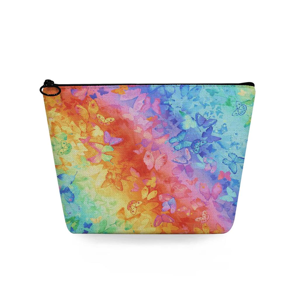 Женская косметичка с цветной текстурой, принтом, для организации туалетных принадлежностей, дорожный органайзер 6776