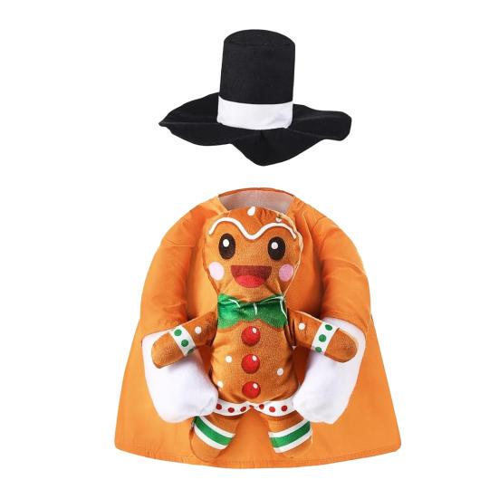 Рождественский наряд для гуся на крыльцо, платье для газонного гуся со шляпой в виде рождественской елки, праздничный костюм гуся