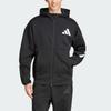 Adidas Sportswear Z.N.E. FW24 Logo Design Fashion Minimalist Hooded Long Sleeve Jacket Men Jacket Black JD5984