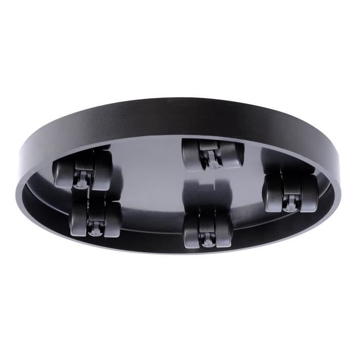 EDA Подставка на колесиках - Ø 30 см x В 5 см - Графитовый