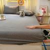 Korean Style Single Piece Thickening Fitted Sheet Skin-Friendly Comfortable Mattress Protection Cover Queen / King Bed Topper