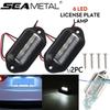 Car 12V-24V Tail Rear 6LED Number License Plate Light Truck Lorry License Plate Lamp 1/2PC
