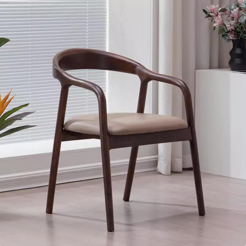 Armchairs, Desks and Chairs, Simple Wooden Leisure Chairs, Negotiation for Home Backrests, Nordic Solid Wood Dining Chairs