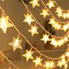 LED Star String Lights Flexible Design Energy-Saving Waterproof Indoor Outdoor Hanging Fairy Lights Holiday Party Decoration