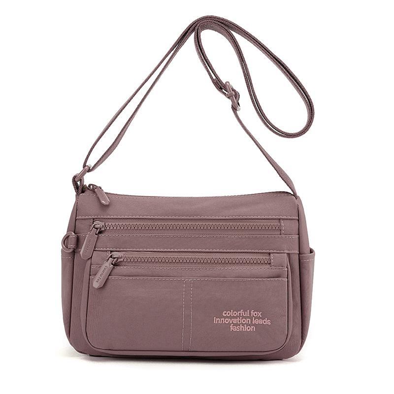 New 2025 Women's Versatile Nylon Shoulder Bag Simple Casual Commuter Light Messenger Bag