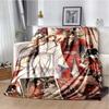 Tian Guan Ci Fu Anime Flannel Soft Blanket Heaven Official's Blessing Plush Warm Blanket Bedroom Sofa Blankets for Beds Gift