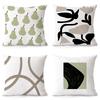 Simple Plant Decorative Pillowcase Bedroom Living Room Square Cushion Pillowcase