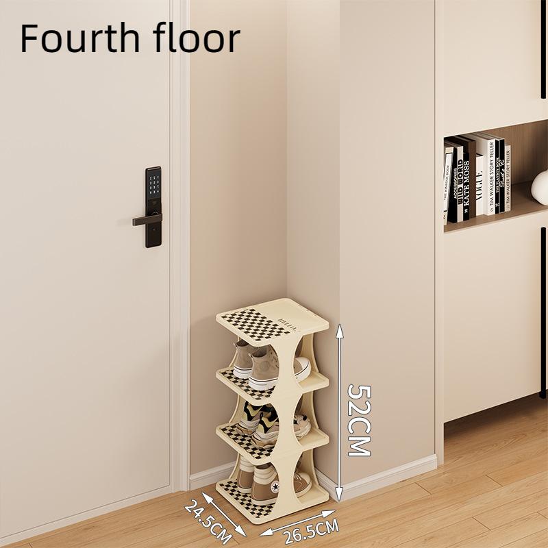 Полка для обуви Многослойная экономящая пространство дверь общежития складная после бесплатной установки шкафа для хранения обуви