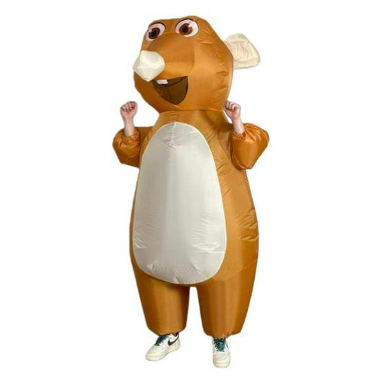 Надувной костюм Мыши на Пасху с аксессуарами в виде расписных яиц и солнцезащитными очками