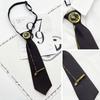 Japanese Chain Necktie Pre Tied Bowtie Neckwear Fashion JK Neck Tie  for Men Women