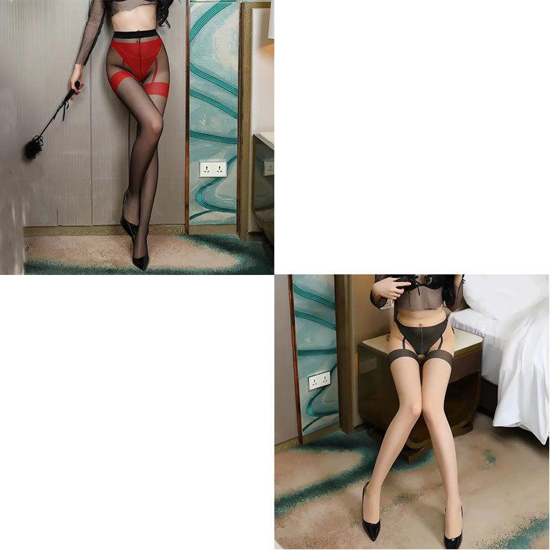 Новое Сексуальное Нижнее Белье Сексуальные Чулки Женский Основной Шелк Сексуальный Поддельный Пояс для Подвязок Открытые Колготки Оптовая Доставка