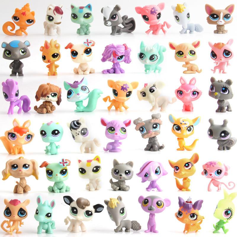 Lovely Doll Mini Lot 20pcs Littles Pet Shop Dog Child Girl Toys Figures Lps Gift