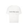Calvin Klein SS23 Футболка с круглым вырезом и логотипом Alphabet, топы унисекс, белая J400280-YAF