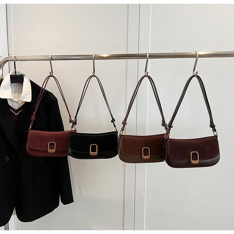 Versatile Women's Crossbody Underarm Bag - 2024 Autumn/Winter Trend, Fashionable One-Shoulder Small Square Design