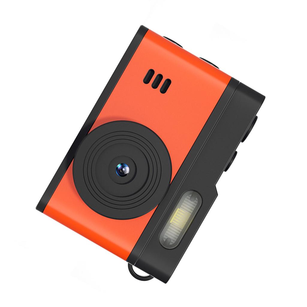 Keychain Camera 0.96inch HD Display 1080P 12MP Vintage Compact Camera with LED Fill Light for Travel Campus