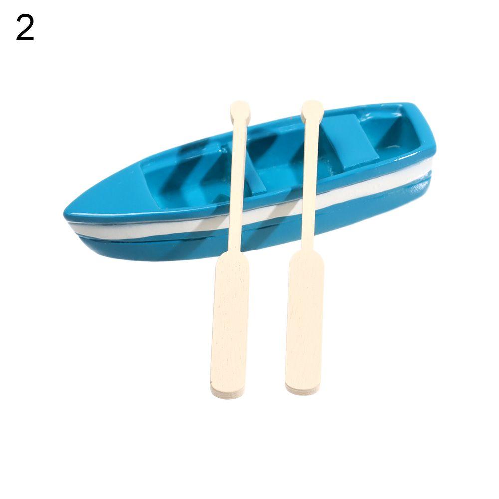 Home Decor Micro Landscape Beach Chair Mini Paddle Sea View Ornaments Boat