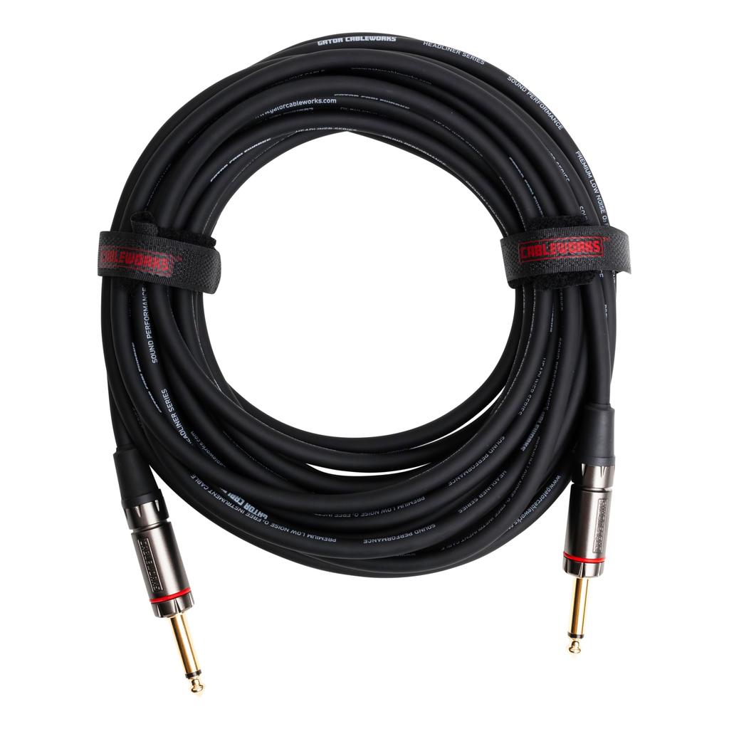 Cableworks by Gator Cases Cableworks Shielded Cable for Headliner Series Guitar/Bass (3ft S/S) GCWH-INS-03 []