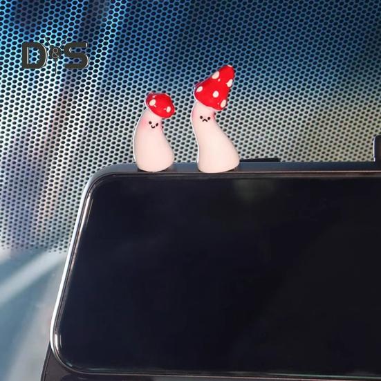 7 шт. грибовидный автомобильный приборный щиток, зеркало заднего вида, фигурка гриба, украшение для автомобиля, милые аксессуары для салона автомобиля