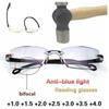 Мужские очки для чтения, женские очки с защитой от синего света, HD, очки для дальнозоркости, унисекс, очки от 0 до +4,0