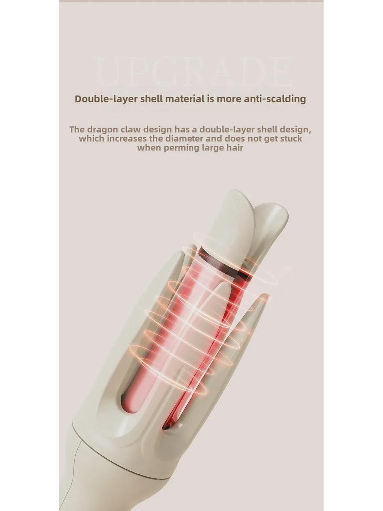 28mm Automatic Curling Iron with Negative Ion Technology - Gentle, Damage-Free, Lazy Waves Ideal for Dormitories