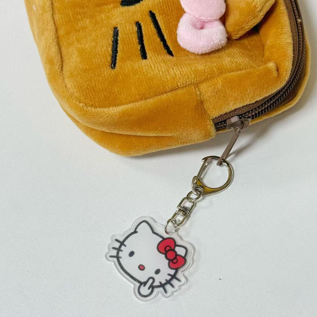 Плюшевая пенал Hello Kitty - Милый японский стиль Мультяшные канцелярские принадлежности и сумка для макияжа
