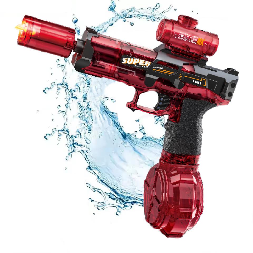 Electric Water Gun Toys With Led Light Emitting Automatic Sensor Lights Water Pistol Summer Outdoor Beach Pool Toy for Kids