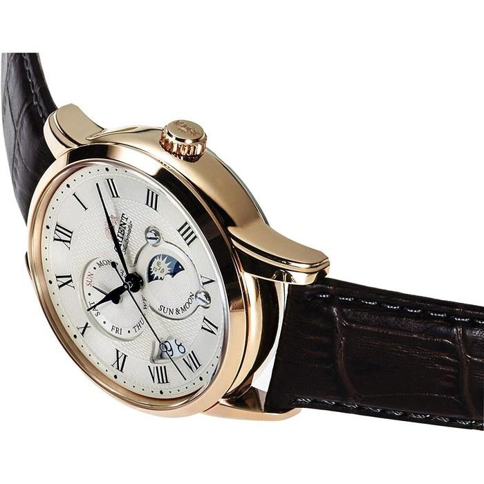 [Orient] Автоматические часы SUN&MOON RN-AK0001S Белый/Розовое золото