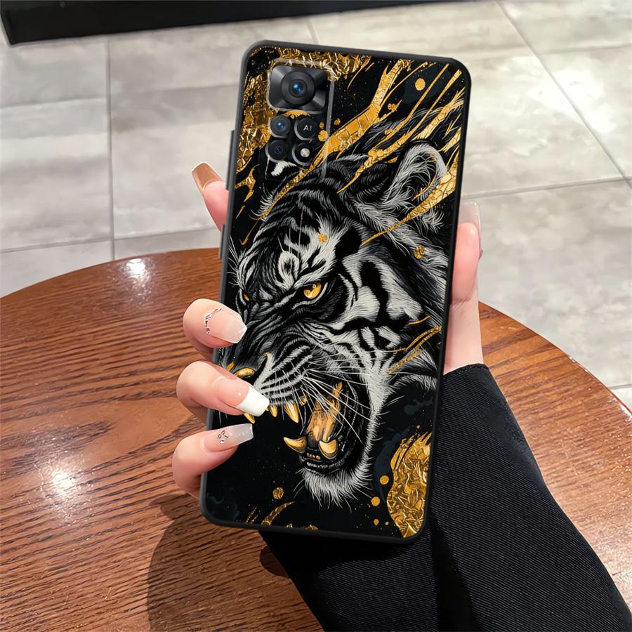 Чехол для телефона Funda для Xiaomi Redmi Note 9 13 Pro Plus 11s 12s 12 Pro 14 11 7 8 10 10S 9S Крутой Тигр Леопард