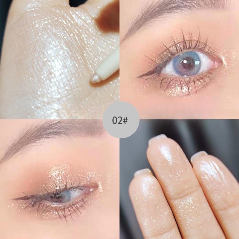 Карандаш-подводка для теней с бриллиантовым блеском, хайлайтер для глаз, водостойкий, матовый, осветляющий, перламутровая подводка для глаз шелкопряда, макияж