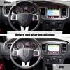 Наклейки на крышку приборной панели с центральным управлением для Dodge Charger 2011-2014, автомобильные аксессуары из АБС-пластика