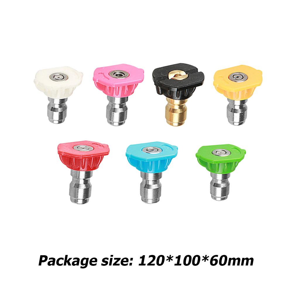 7/5 шт. 1/4 дюйма, распылительная насадка для мойки высокого давления автомобиля, наконечник 5000 фунтов на кв. дюйм 0, 15, 25, 40, 60 градусов, распылительная насадка для полива