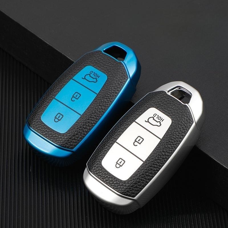 Кожаный чехол для ключей из ТПУ для Hyundai I30 Ix35 Kona Encino Solaris Azera Grandeur Ig Accent TM Palisade Santa Fe