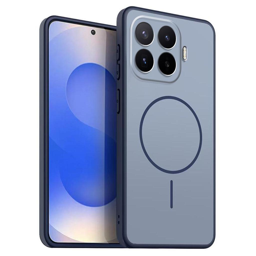 Однотонный матовый чехол из ТПУ для Xiaomi 17T Pro Декоративная крышка с принтом кольца в стиле MagSafe