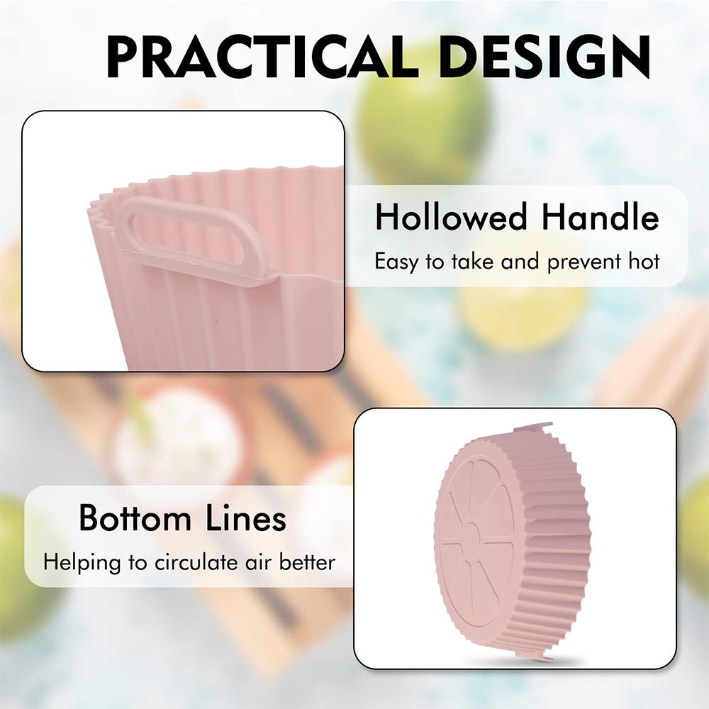 Круглые сменные фритюрницы для духовки, противень для выпечки, коврик для жареной курицы, силиконовый горшок для фритюрницы, сковорода для гриля, кухонные принадлежности