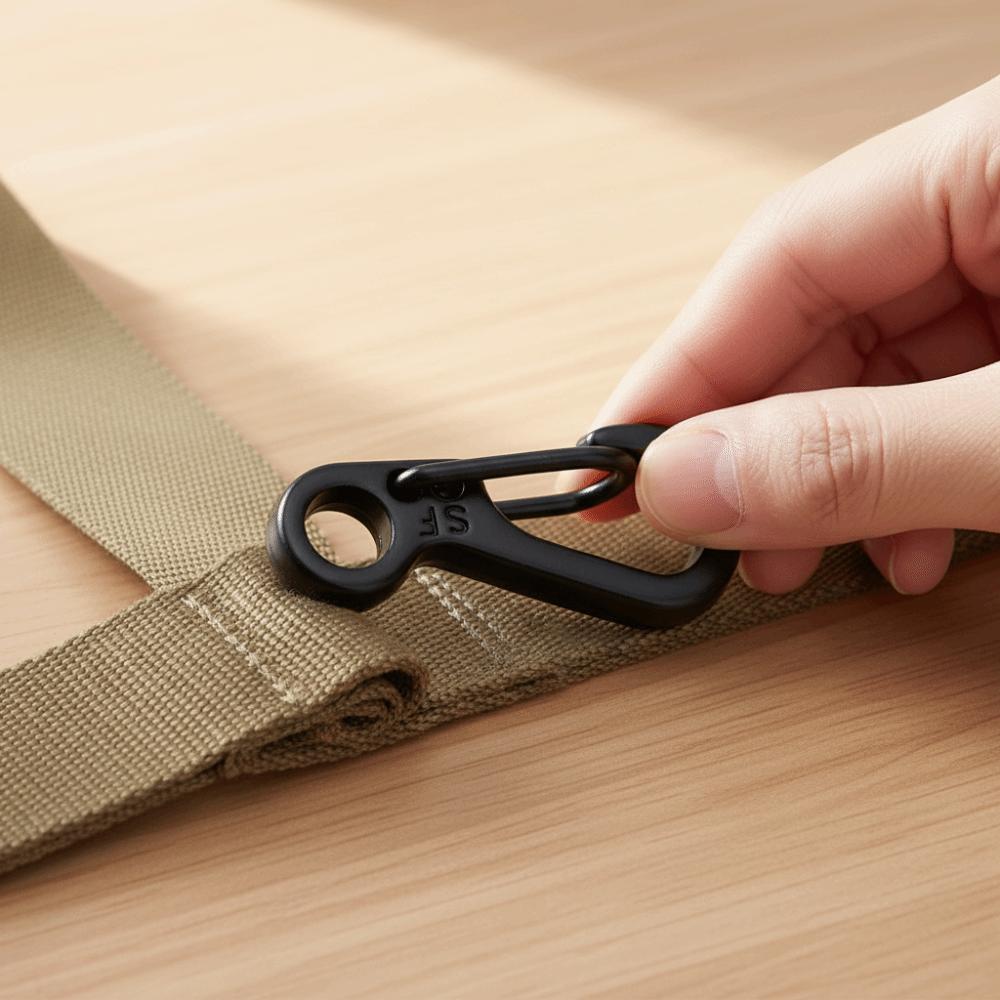 20 Pcs Alloy Mini EDC Carabiner Heavy Duty Snap Spring Clips Spring Snap Hook Outdoor Hiking